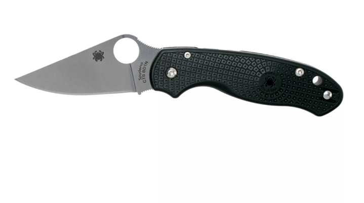 Spyderco Para 3 Lightweight Folding Knife CTS-BD1N Plain Blade, Black FRN Handles (C223PBK)