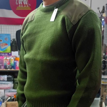 Tec40 SWEATER MODEL1  สีเขียว
