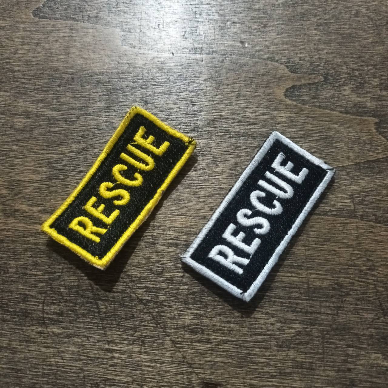 Tec40 CQI Products VELCRO PATCH RESCUE BLACK YELLOW