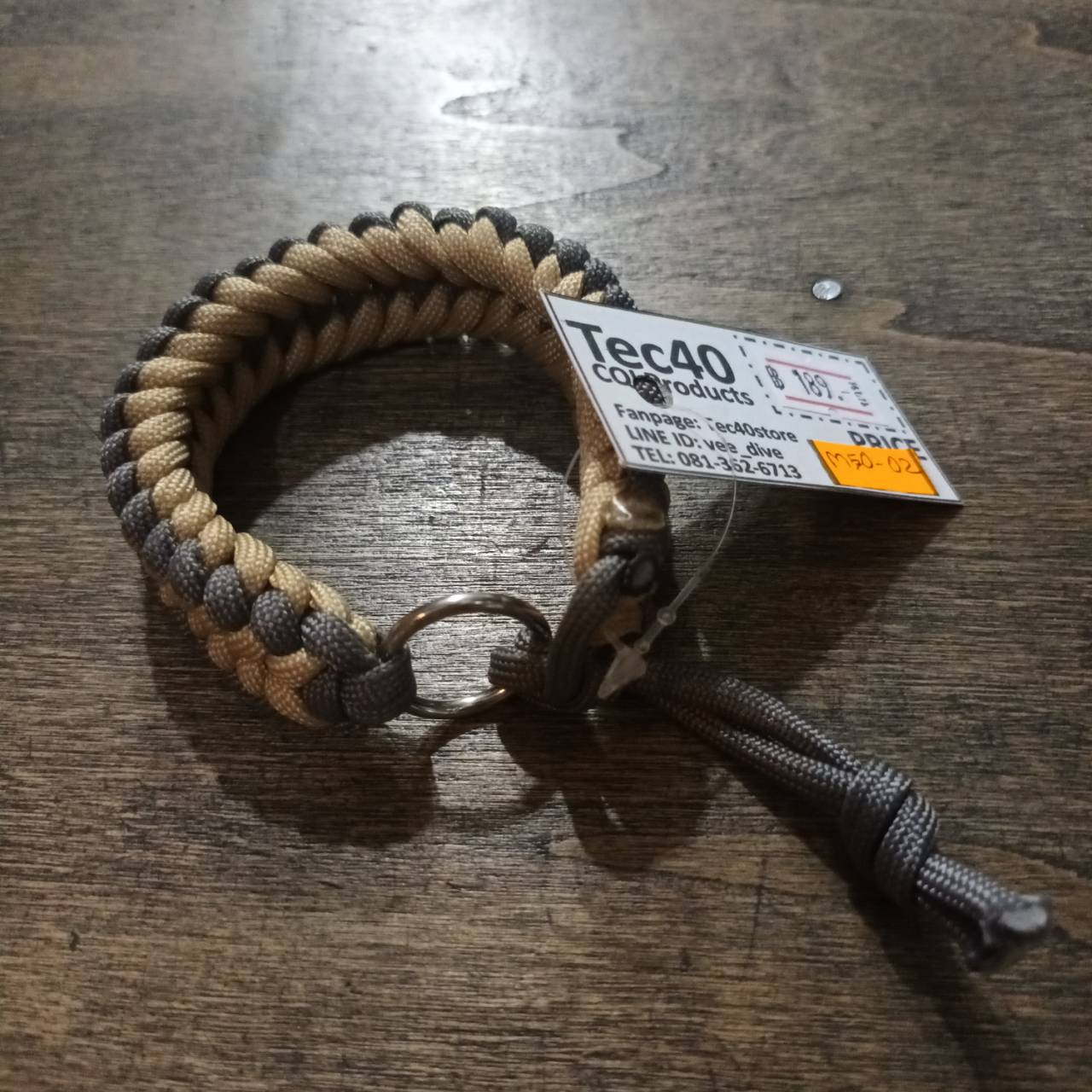 MC2THAILAND MAD MAX Knot CORE Paracord Bracelet SUS ring M50-02