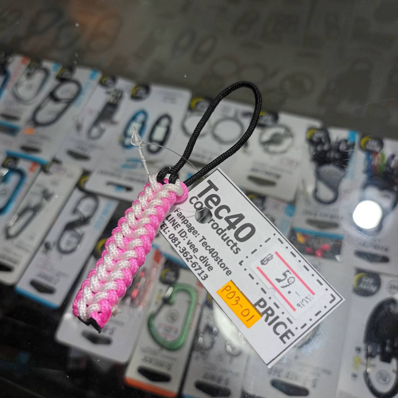 MC2THAILAND MAD MAX Knot CORE Paracord 2mm Lanyard P03-01