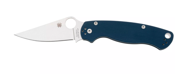 Spyderco Paramilitary 2 CPM SPY27 C81GPCBL2 Blue G10 pocket knife