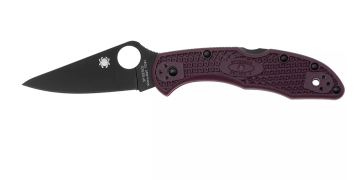 Spyderco Delica 4 Micro-Melt PD#1 C11BGBKP Burgundy, Sprint Run 2024 pocket knife