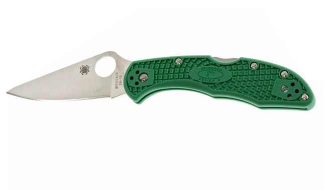 Spyderco Delica 4 Green C11FPGR pocket knife
