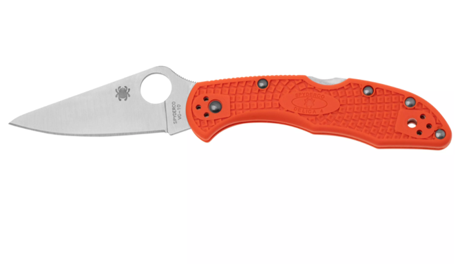 Spyderco Delica 4 Orange C11FPOR pocket knife