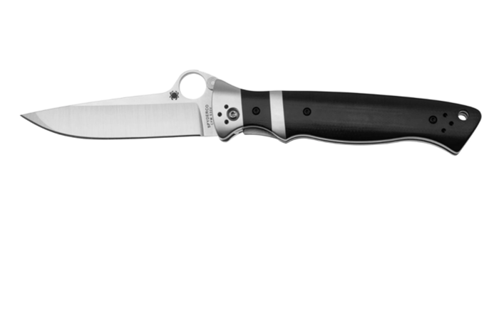 Spyderco Vallotton Sub-Hilt C149GP Black G10, Butch Vallotton design, pocket knife