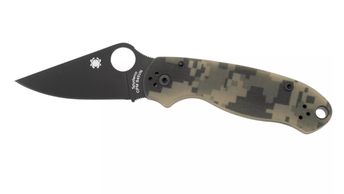 Spyderco Para 3 Camo Black C223GPCMOBK pocket knife