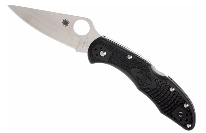 Spyderco Delica 4 C11PBK saber grind pocket knife