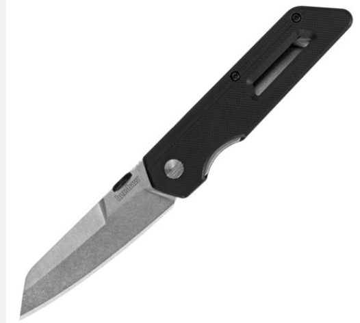 Kershaw Mixtape Folding Knife Stonewashed Blade, Black GFN Handles (2050)