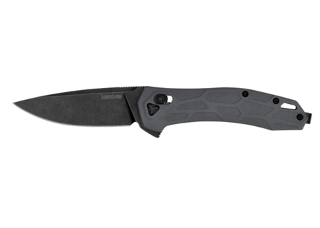 Kershaw Covalent DuraLock Flipper Knife D2 BlackWashed Blade, Gray GFN Handles (2042)