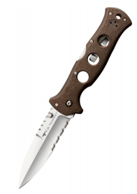 Cold Steel Gunsite Counter Point I AUS10A Blade, Flat Dark Earth Griv-Ex Handles (10ABV3)