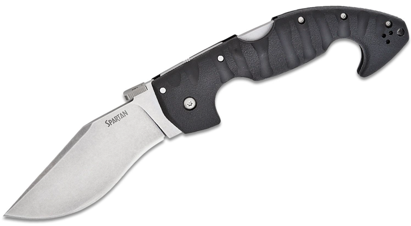 Cold Steel Spartan Folding Kopis Knife Japanese AUS-10A Stonewashed Blade (21ST)