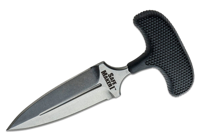 Cold Steel Safe Maker I Push Dagger AUS-8 Blade, Kray-Ex Handle, Secure-Ex Sheath (12DBST)