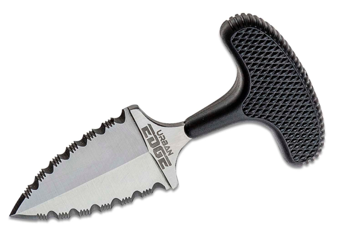 Cold Steel Urban Edge Push Dagger Double Serrated Edge, Kray-Ex Handle (43XLSS)
