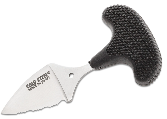 Cold Steel Mini Pal Push Dagger, Kraton Handle, Secure-Ex Sheath (43NSK) MADE IN JAPAN