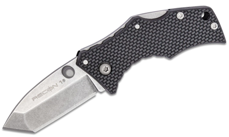Cold Steel Micro Recon 1 Tanto Folding Knife Stonewashed Blade (27DT)