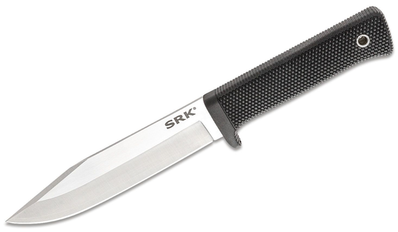 Cold Steel SRK Fixed VG-10 San Mai Blade, Kraton Handle, Secure-Ex Sheath (35AN)