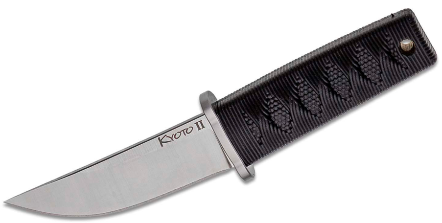 Cold Steel Kyoto II Fixed Blade Reinforced Point, Kray-Ex Handle, Secure-Ex Sheath (17DB)
