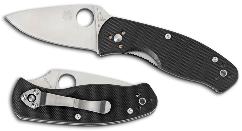 Spyderco Persistence Plain Edge Blade, G10 Handles (C136GP)