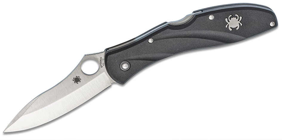 Spyderco Centofante3 VG10 Plain Blade, FRN Channeled Handles (C66PBK3)