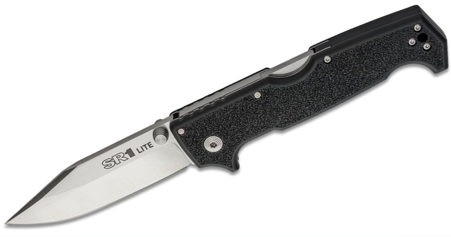 Cold Steel SR1 Lite Folding Knife 8Cr14MoV Clip Point Blade, Griv-Ex Handles (62K1)