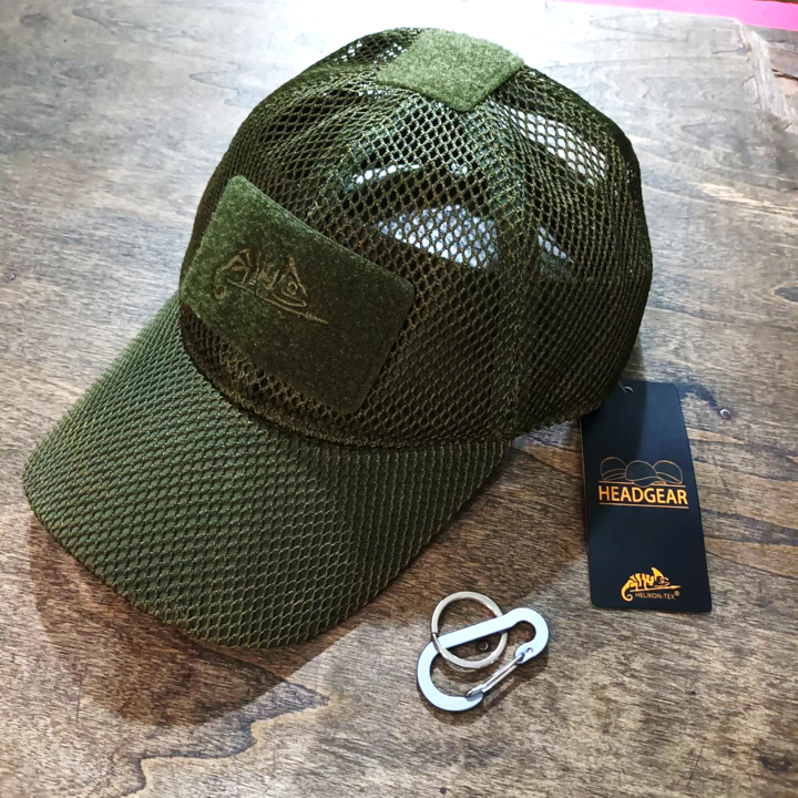 HELIKON-TEX BBC MESH CAP MOD UNIT หมวกแก๊ป ตาข่าย เต็มใบ OLIVE GREEN