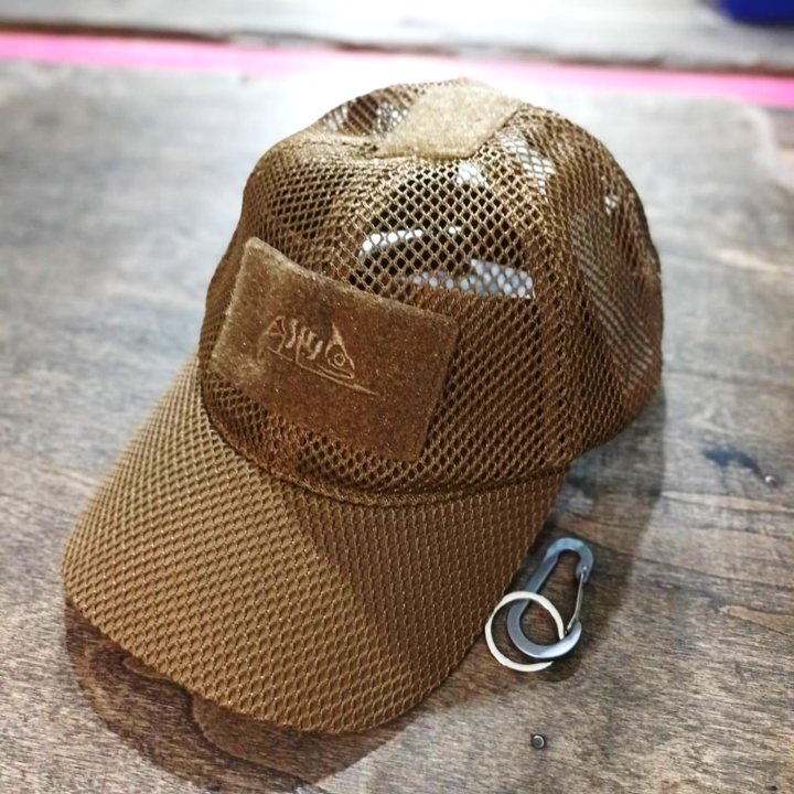 HELIKON-TEX BBC MESH CAP MOD UNIT หมวกแก๊ป ตาข่าย เต็มใบ Coyote Brown