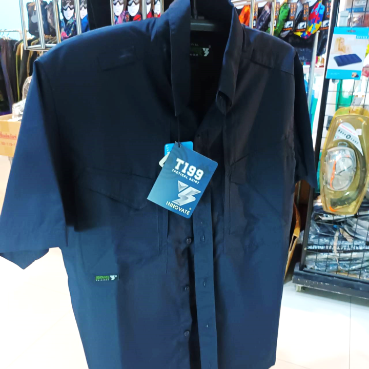 INNOVATE T199 SHIRT SHORT SLEEVES เสื้อเชิ๊ตแขนสั้นT199 Color Regal Blue