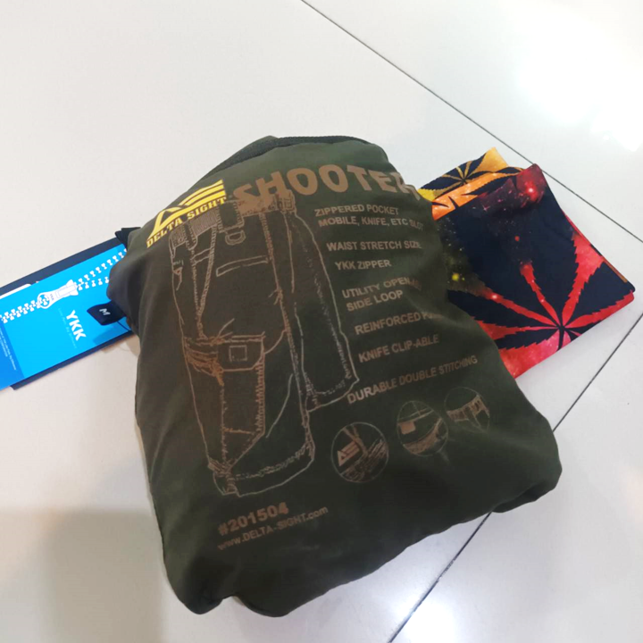 DELTA SIGHT SHOOTER TACTICAL SHORTS MOD UNIT กางเกงขาสั้น ยุทธวิธี GREEN