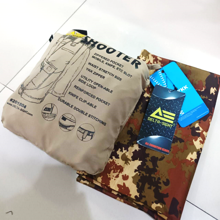 DELTA SIGHT SHOOTER TACTICAL SHORTS MOD UNIT กางเกงขาสั้น ยุทธวิธี KHAKI