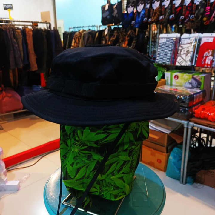 หมวกปีก  HELIKON TEX CPU® HAT - POLYCOTTON RIPSTOP สี Black