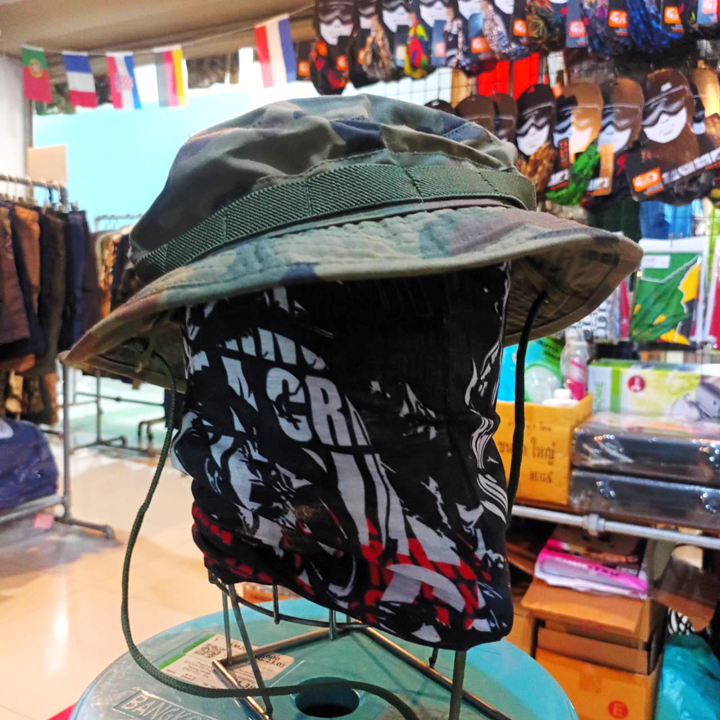 หมวกปีก  HELIKON TEX CPU® HAT - POLYCOTTON RIPSTOP สี Woodland
