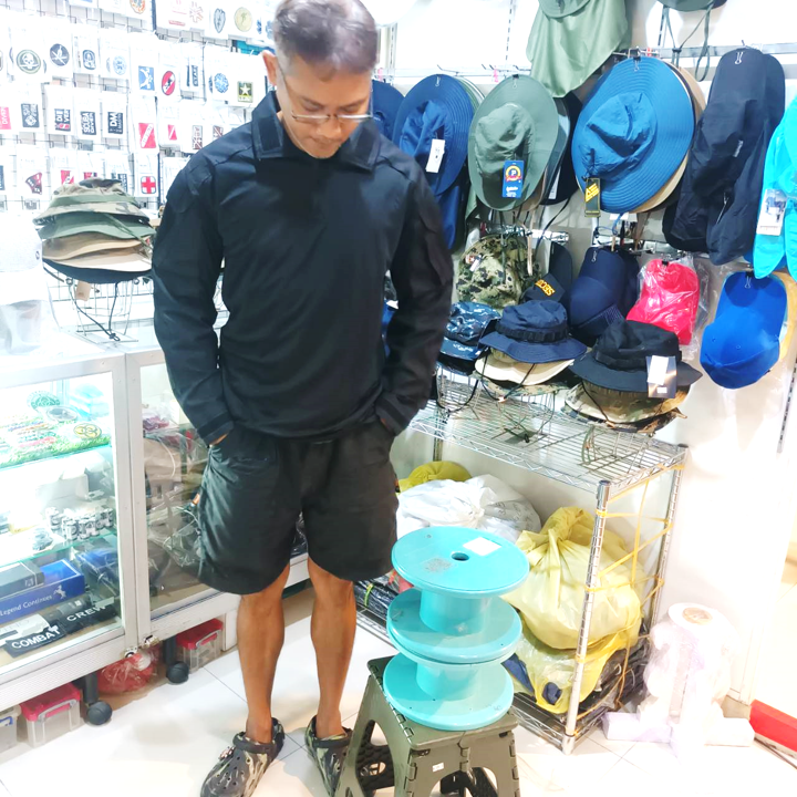 The Troops COMBAT SHIRT LONG SLEEVES เสื้อคอมแบทแขนยาว BLACK