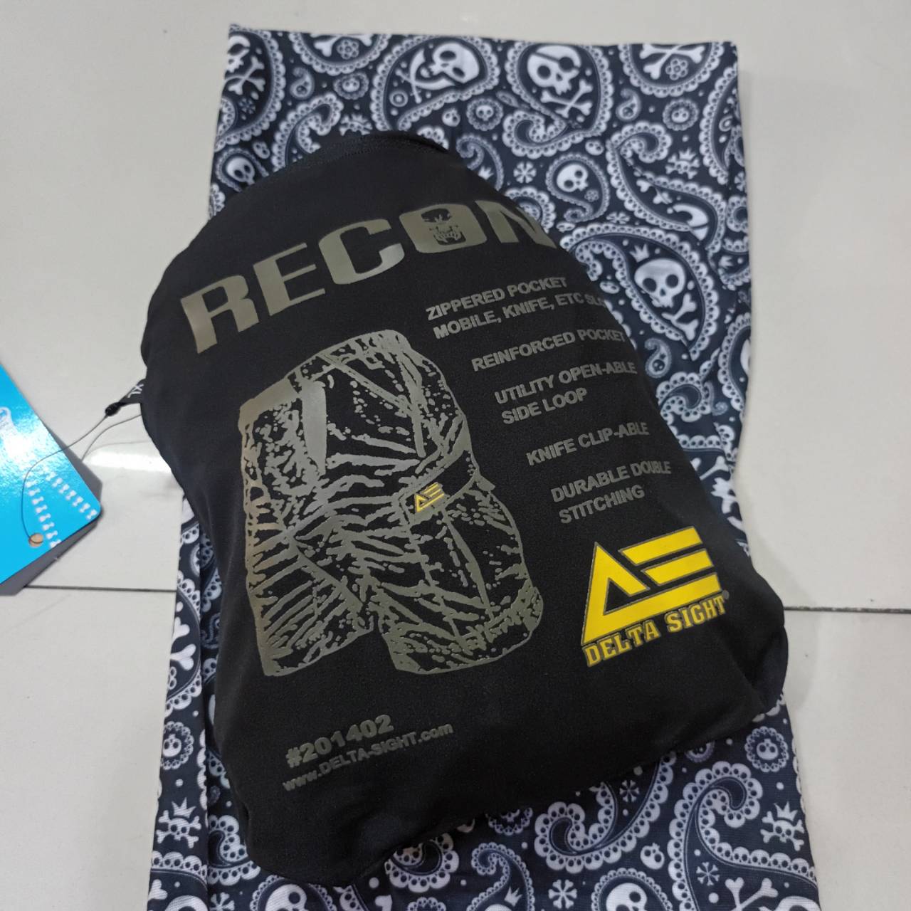 DELTA SIGHT RECON TACTICAL SHORTS MOD UNIT กางเกงขาสั้น ยุทธวิธี COLOR BLACK