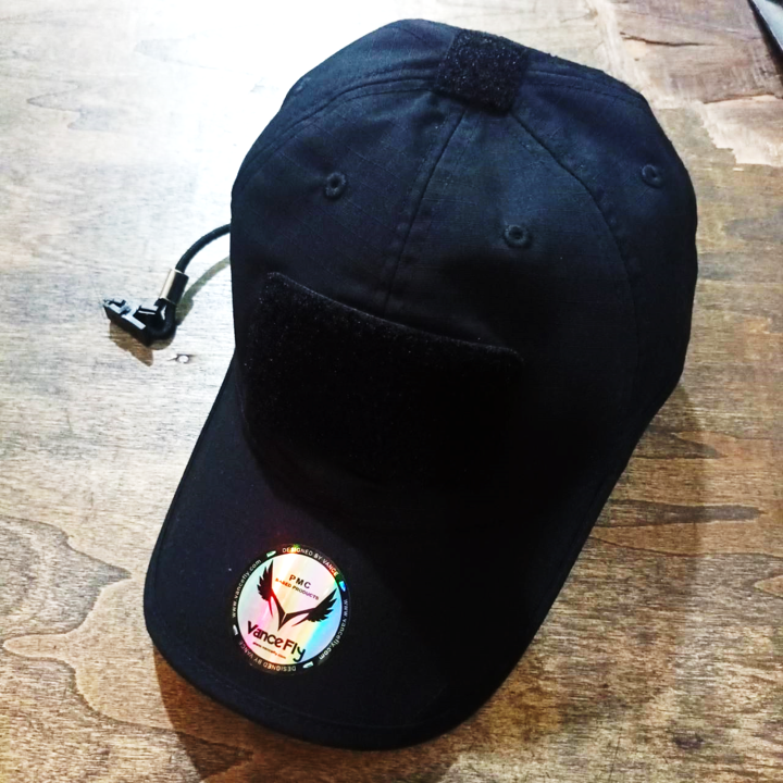 VANCEFLY RVS Doubling Visor Velcro Cap Black หมวก